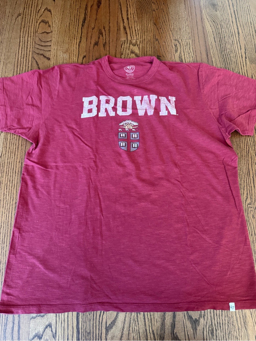 47 brand 'Brown' Red Short-Sleeve Crewneck T-Shirt NWOT